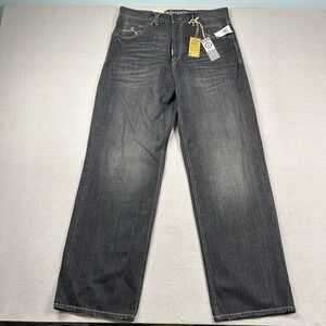 Lifted Reseach Group Jeans Mens 34x33 Grass‎ Roots Big Tree Fit Baggy Hip Hop